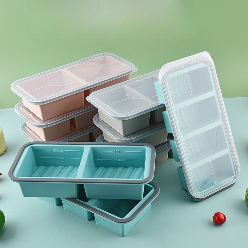 Meal Prep Chia Pudding - Souper Cubes ,Silicone Freezer Molds for