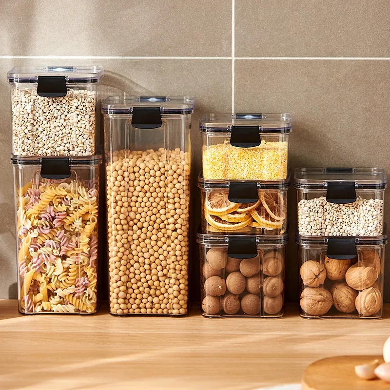 Meal Prep Jar - Sealed Jars, Kitchen Cereal Organizer, Large