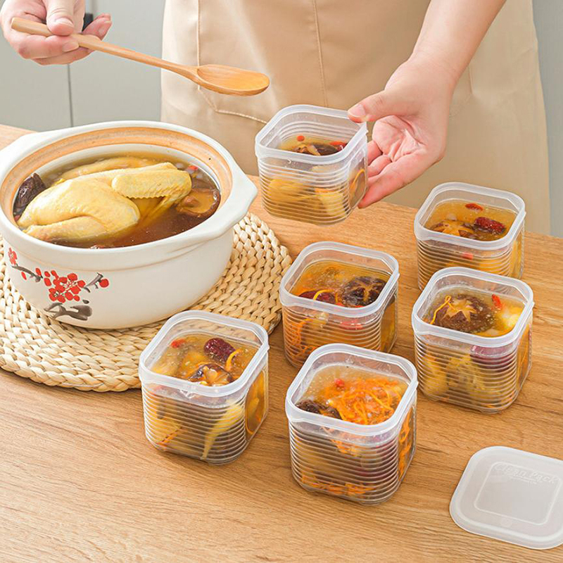 Meal Prep Jar - 6-Grids Food Storage Container Vegetable Fruit