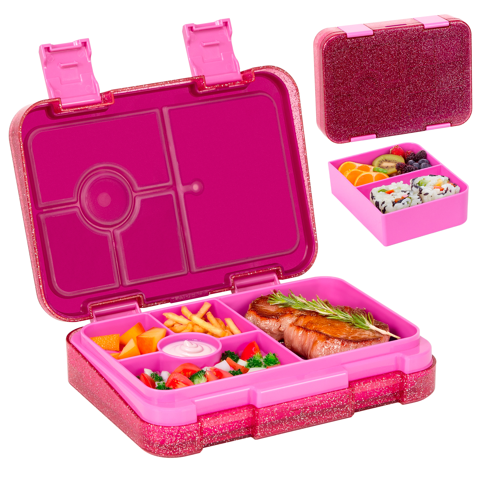 Meal Prep Microwave - Glitter Style Kids Bento Lunch Box