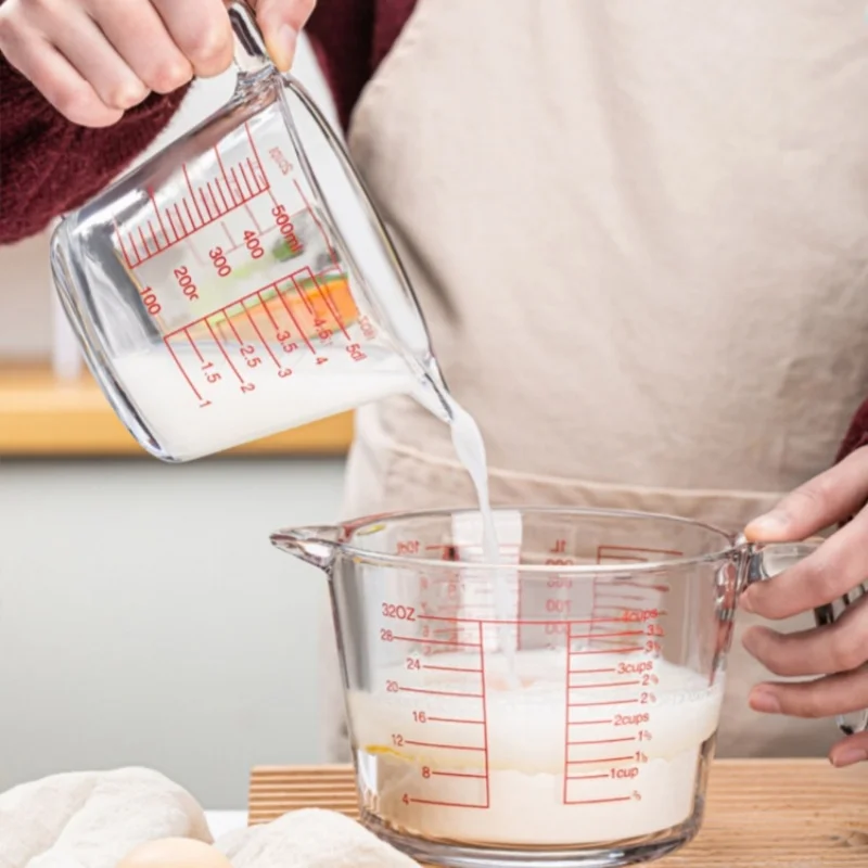 Meal Prep Microwave - 2/4 Cup Glass Measuring Cup For