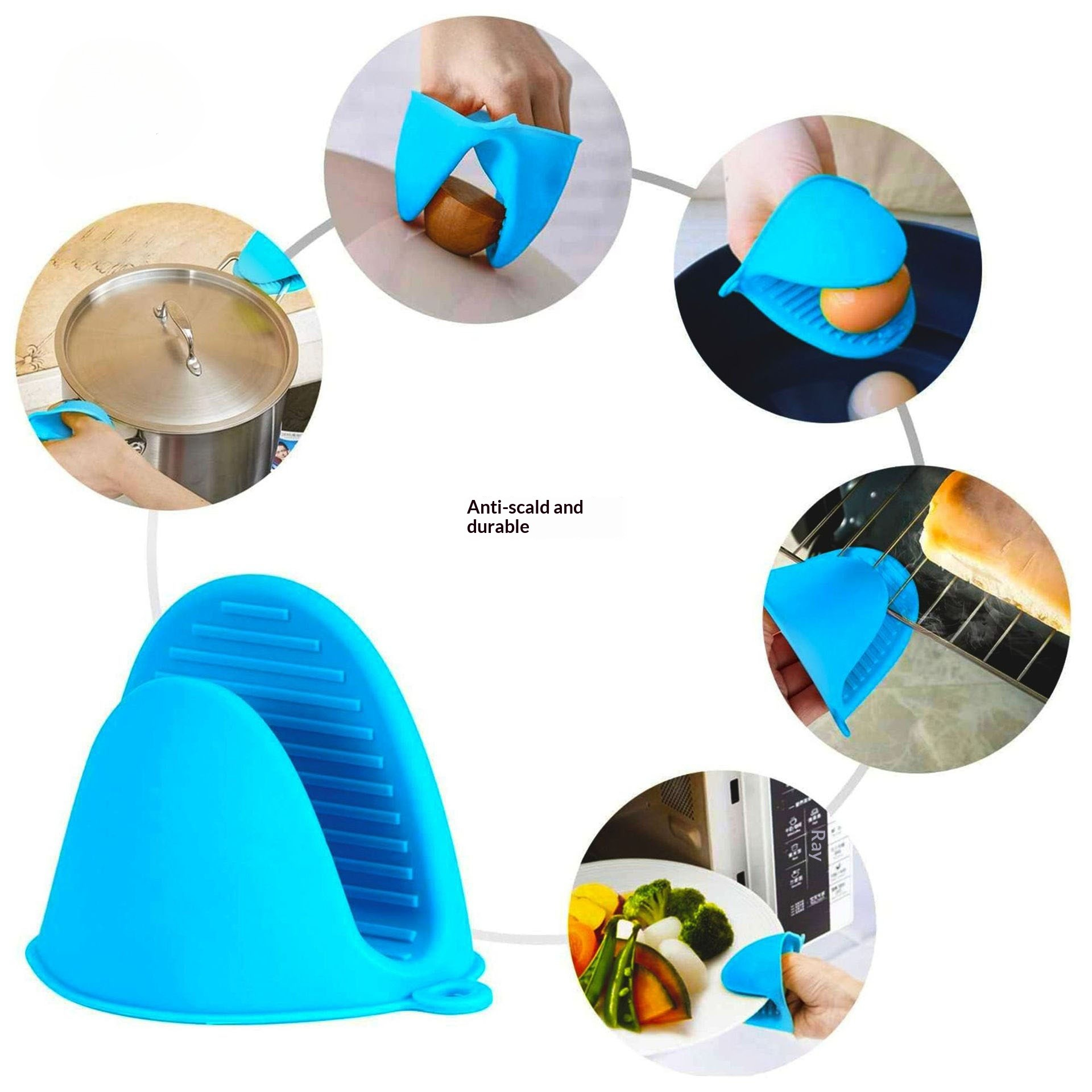 Meal Prep Microwave - Silicone Anti-heat Gloves for Microwave Ovens