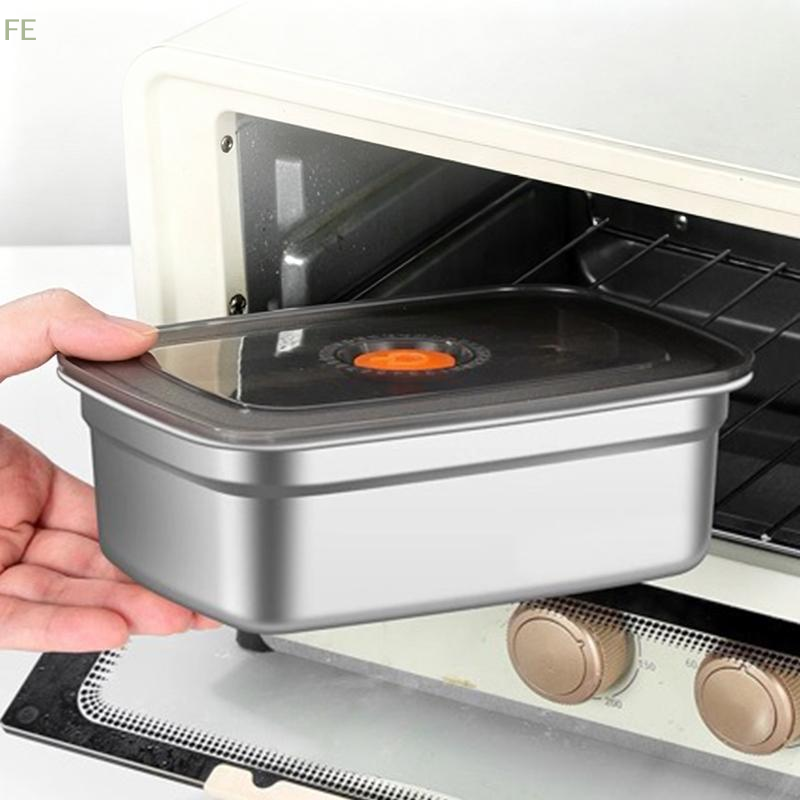 Meal Prep Microwave - Stainless Steel Camping Lunch Box Sealed