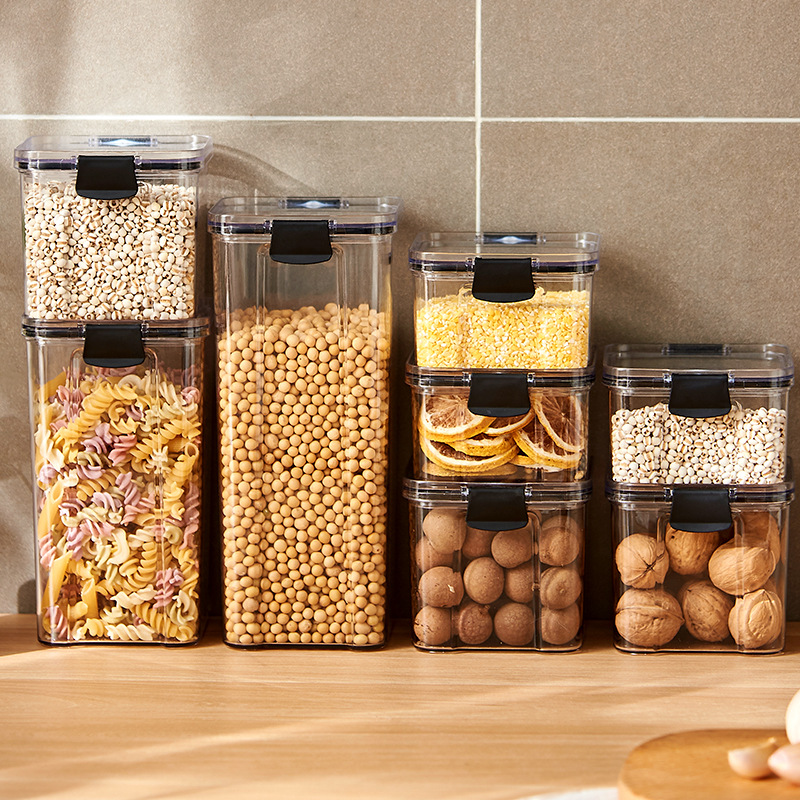 Meal Prep Jar - Sealed Jars Kitchen Grain Storage Organizer