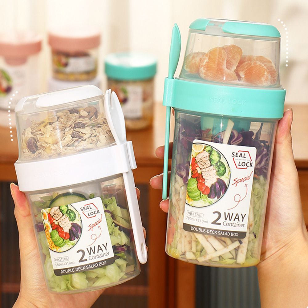 Meal Prep Jar - 2 Lớp Tươi-Giữ Hộp Sữa Chua