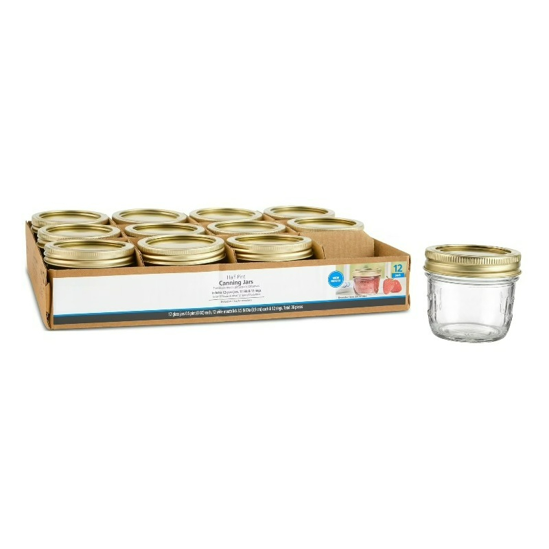 Meal Prep Jars With Lids - 8 oz Mason Jars, Wide Mouth