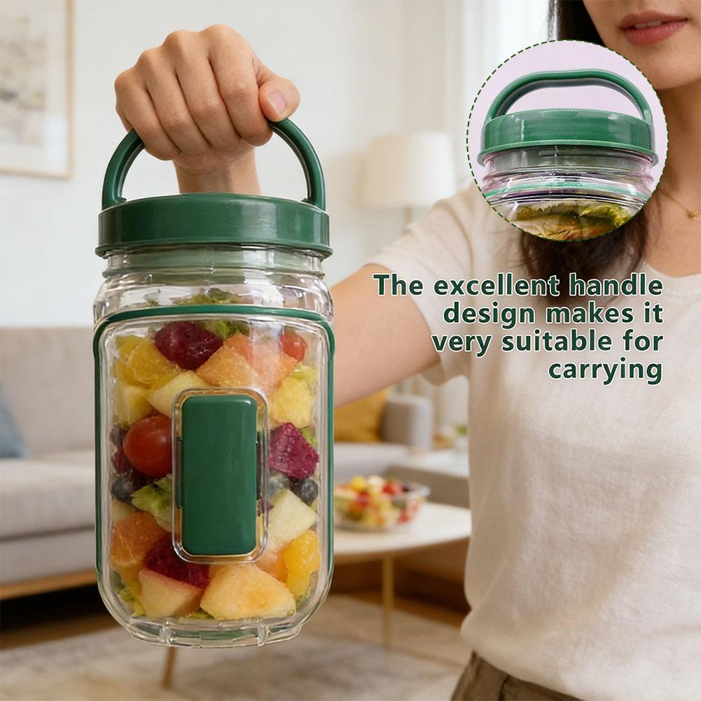 Portable Salad Container Jar w - đánh giá và giá Meal Prep Jar