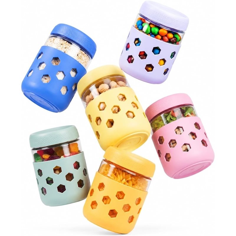 A26F-Glass Jars With Airtight  - đánh giá và giá Meal Prep Jars With Lids