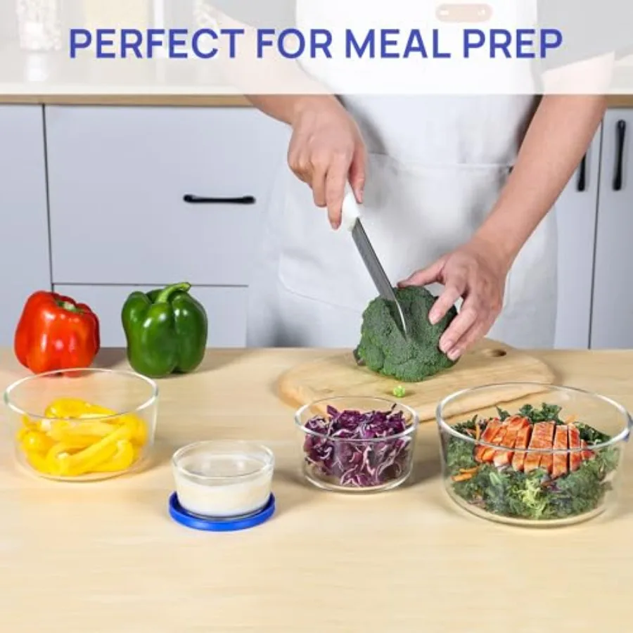4 Pack Glass Bowls with Lids 1 - đánh giá và giá Meal Prep Microwave
