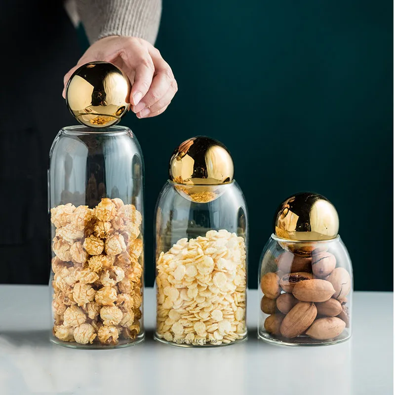 Vàng Nút Chai Nắp Kính Lưu Trữ - đánh giá và giá Meal Prep Jar
