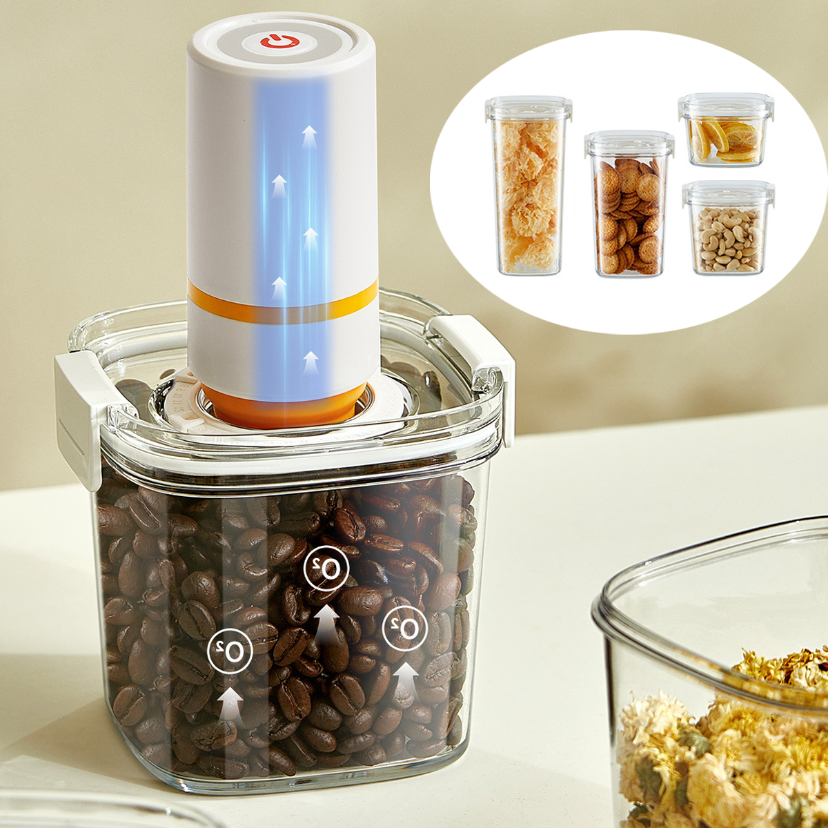 Vacuum Sealed Tank Coffee Bean - đánh giá và giá Meal Prep Jar