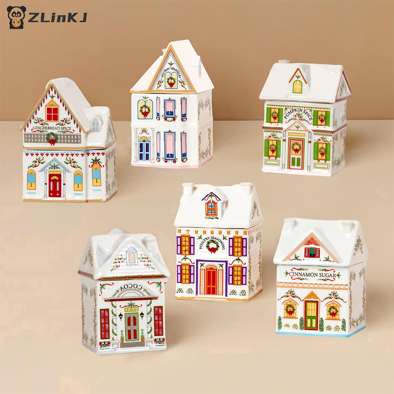 ▶1PCS Holiday Village Spice Ho - đánh giá và giá Spice Jar Labels