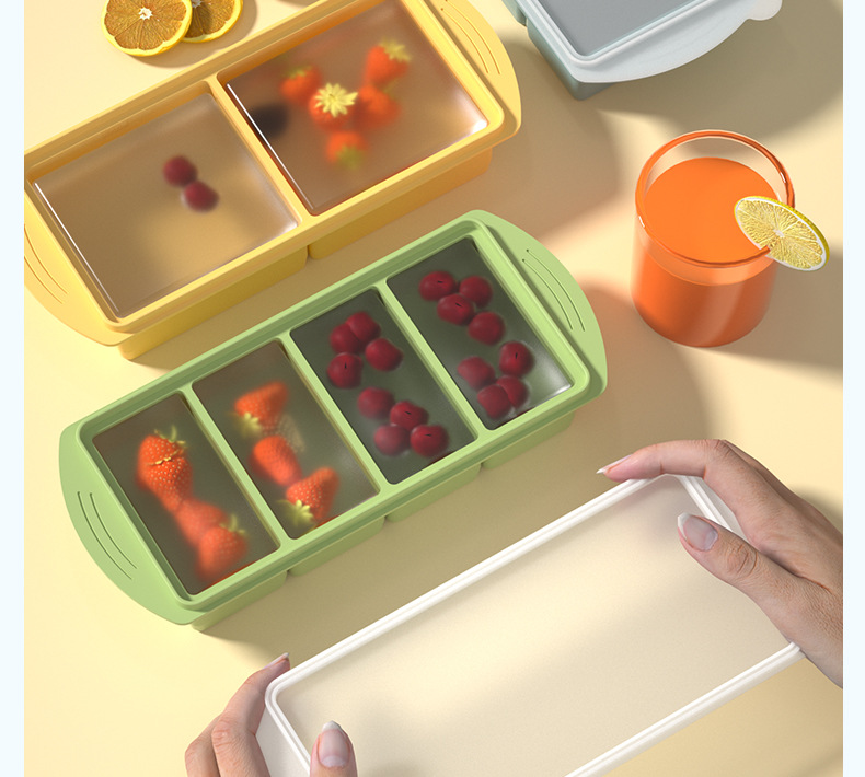 1000ML Silicone Freezer Tray w - đánh giá và giá Meal Prep Chia Pudding