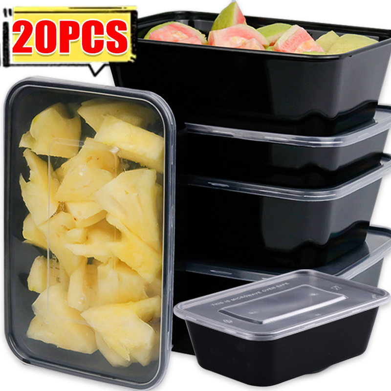 10/20x Food Storage Containers - đánh giá và giá Meal Prep Jars With Lids