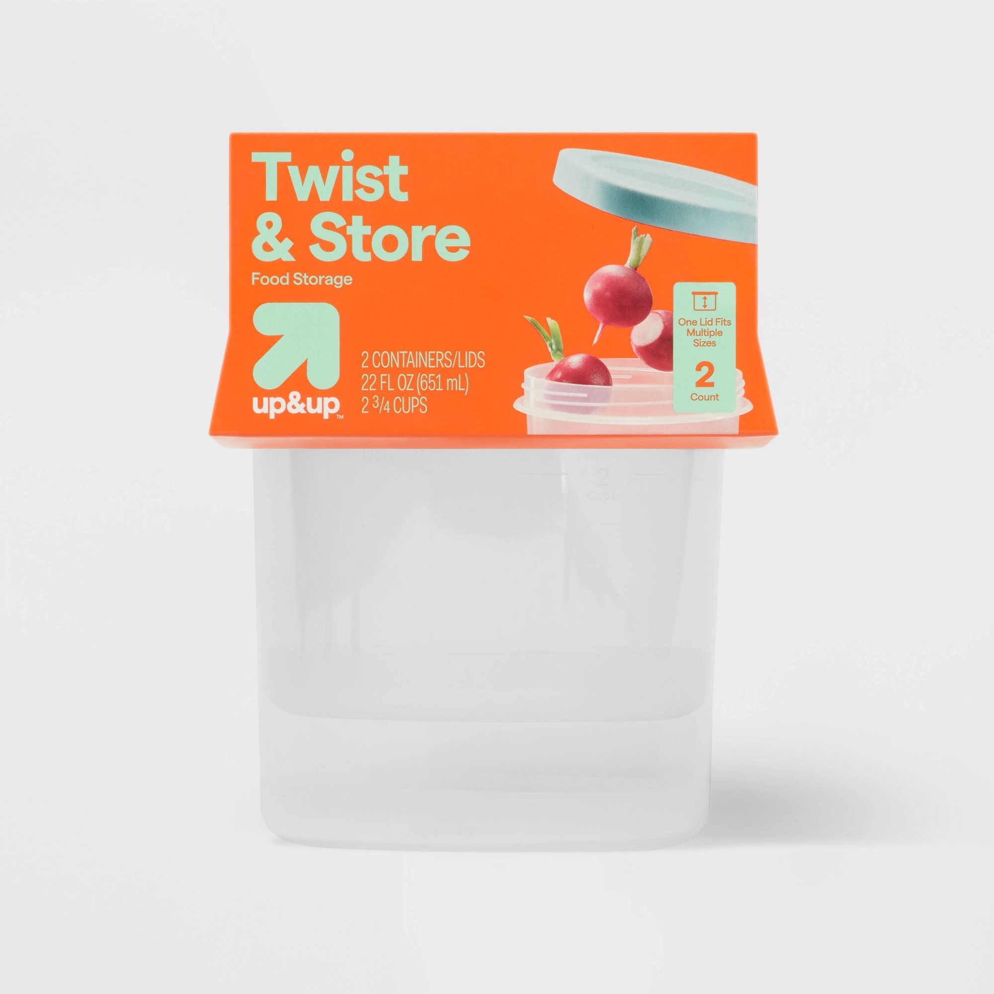 2ct Large Round Twist Food Sto - đánh giá và giá Meal Prep Jar