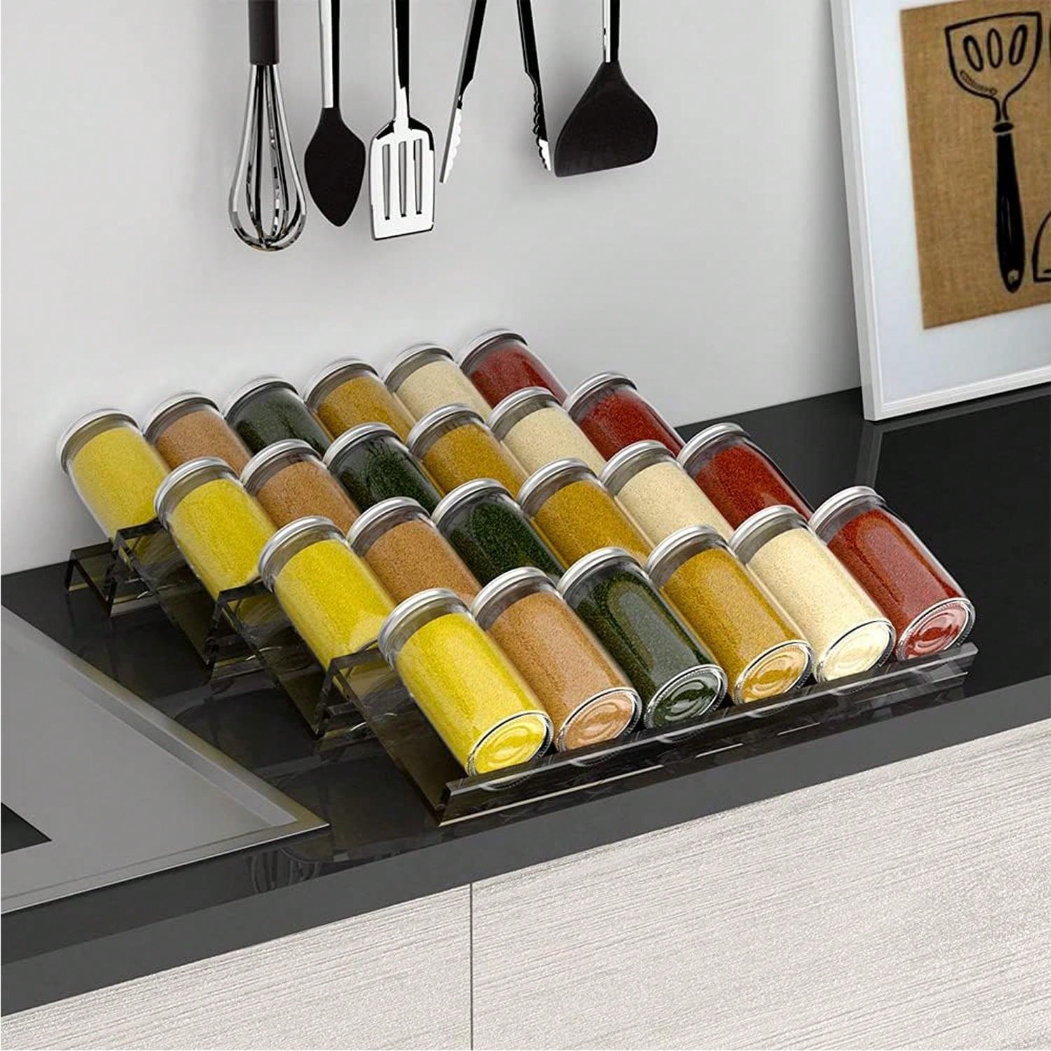 4/2 Layer Spice Drawer Organiz - đánh giá và giá Spice Jar Labels