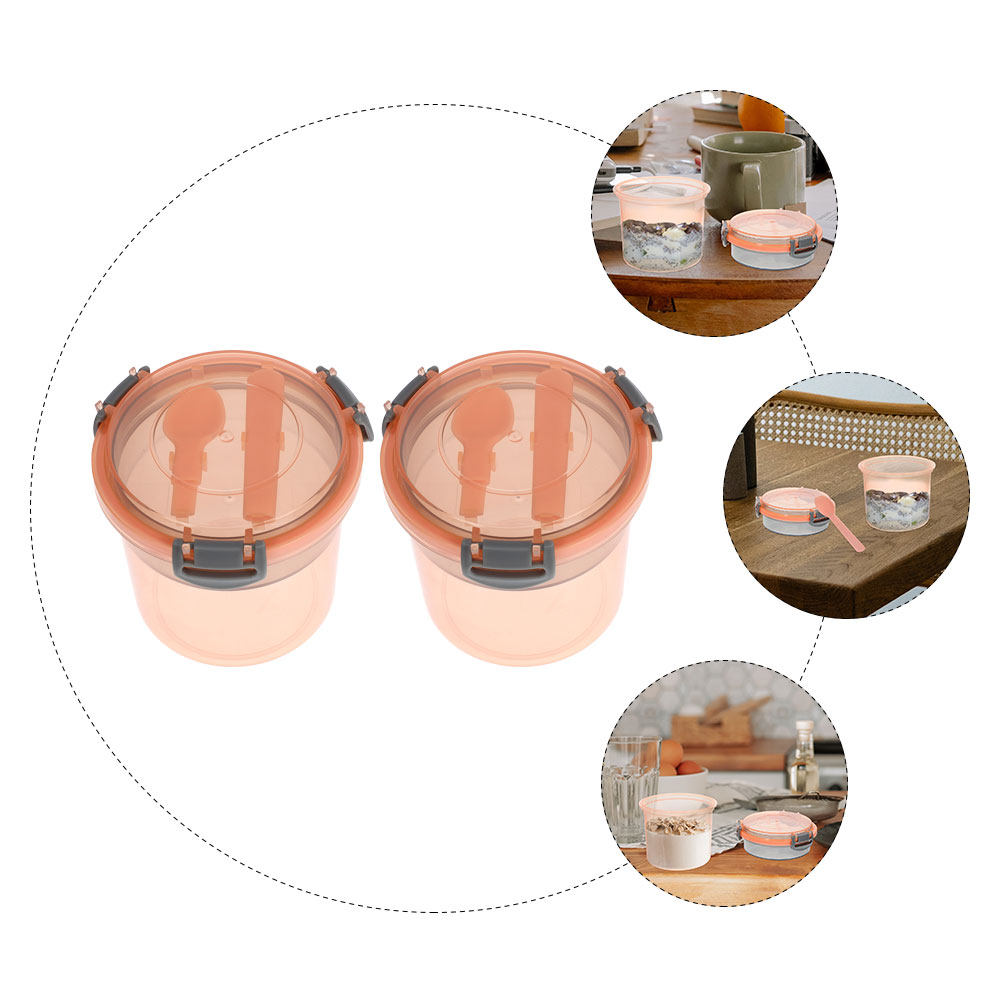 2Pcs Overnight Oats Jar Set Pr - đánh giá và giá Meal Prep Jars With Lids