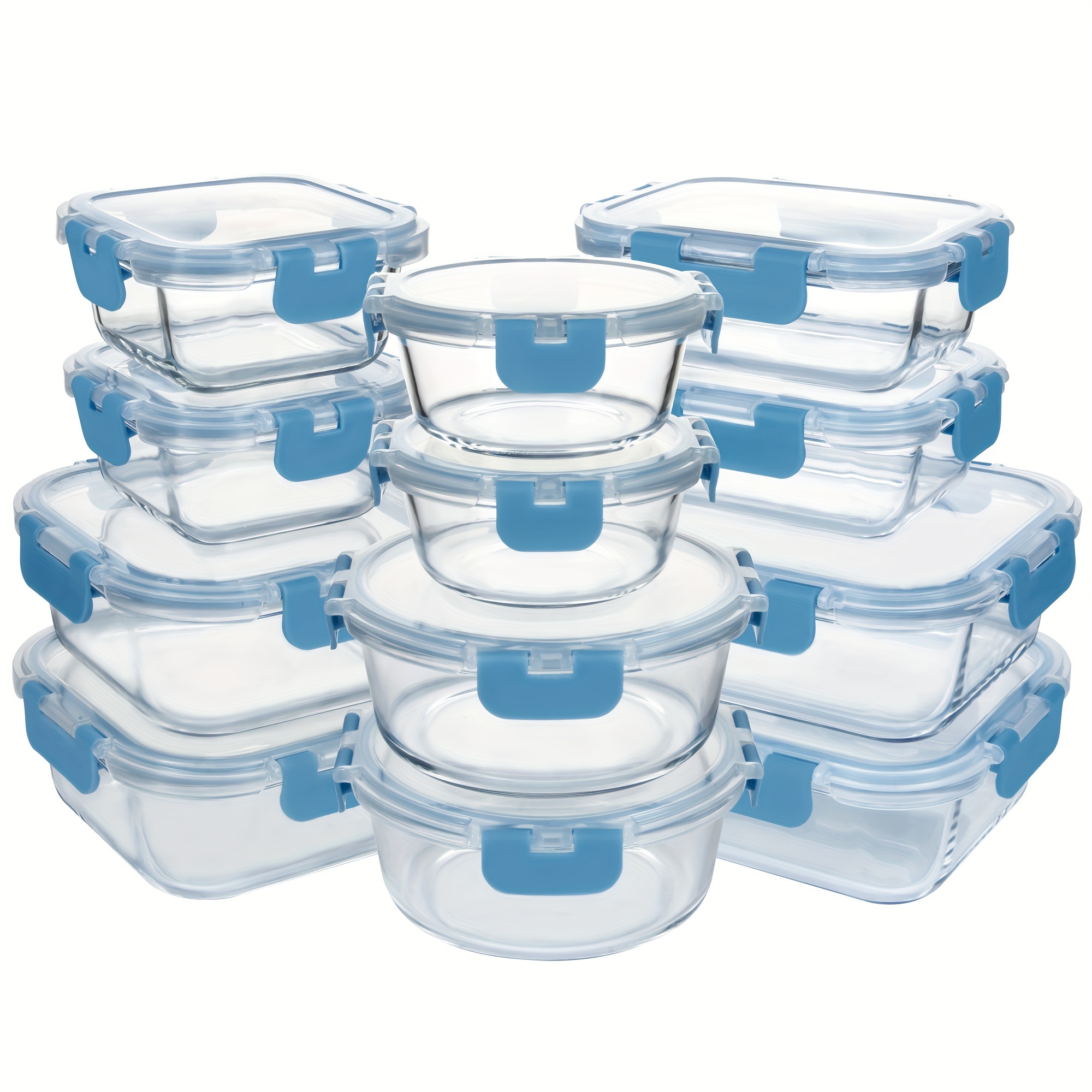 24pcs (12 Lids+12 Glass Bowl)  - đánh giá và giá Meal Prep Chia Pudding