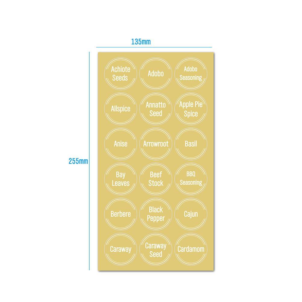 144 Pcs/set Transparent Spice  - đánh giá và giá Spice Jar Labels