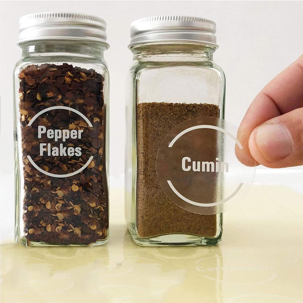144 Pcs/set Transparent Spice  - đánh giá và giá Spice Jar Labels
