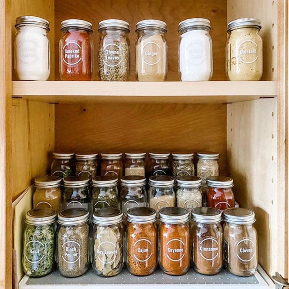 144 Pcs/set Transparent Spice  - đánh giá và giá Spice Jar Labels