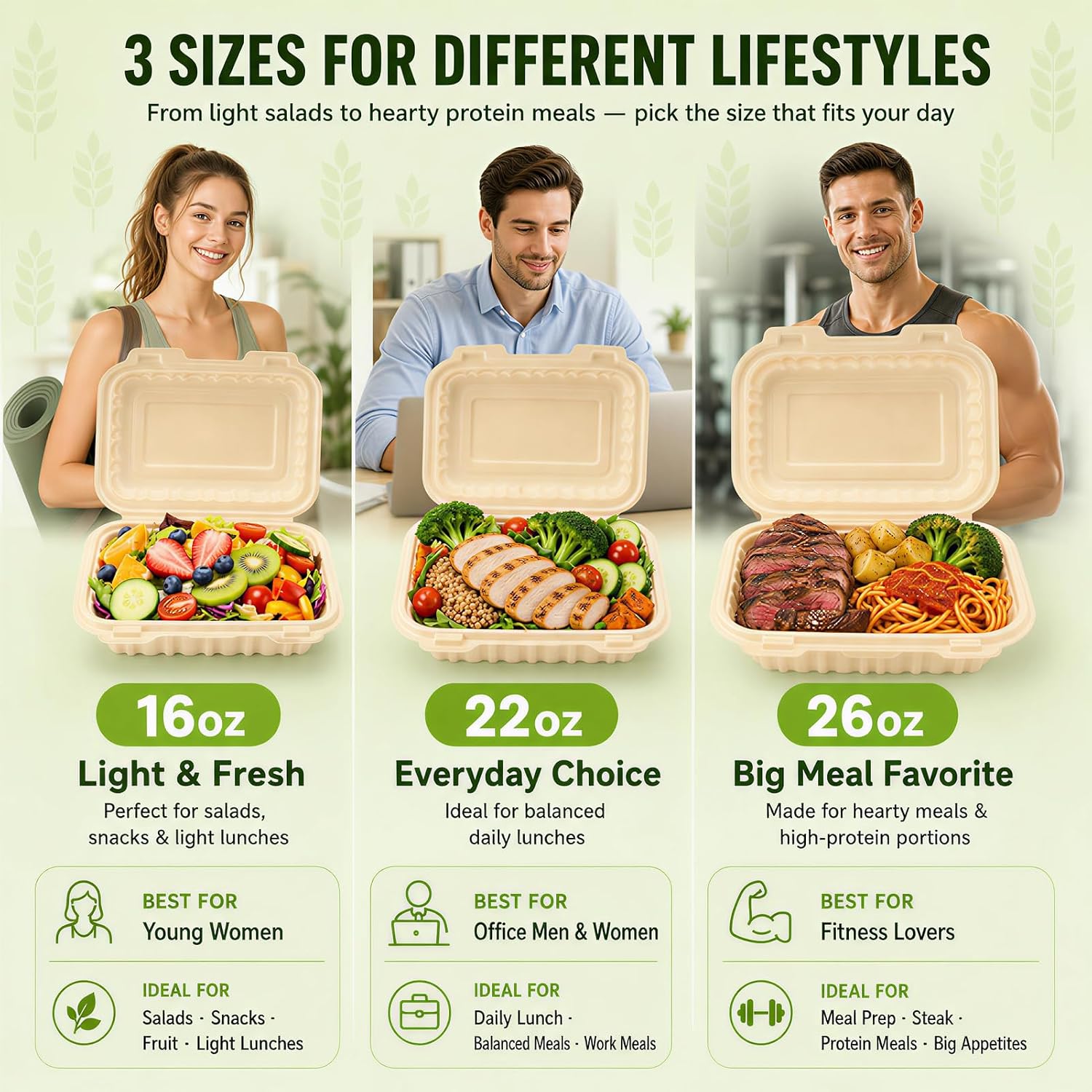 50 Pack 16oz Clamshell Take Ou - đánh giá và giá Meal Prep Microwave