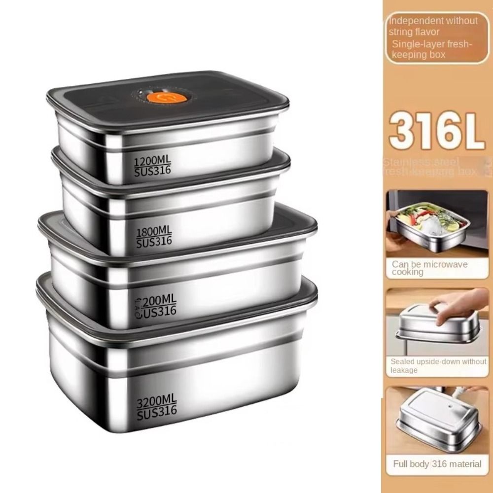 Stainless Steel Camping Lunch  - đánh giá và giá Meal Prep Microwave