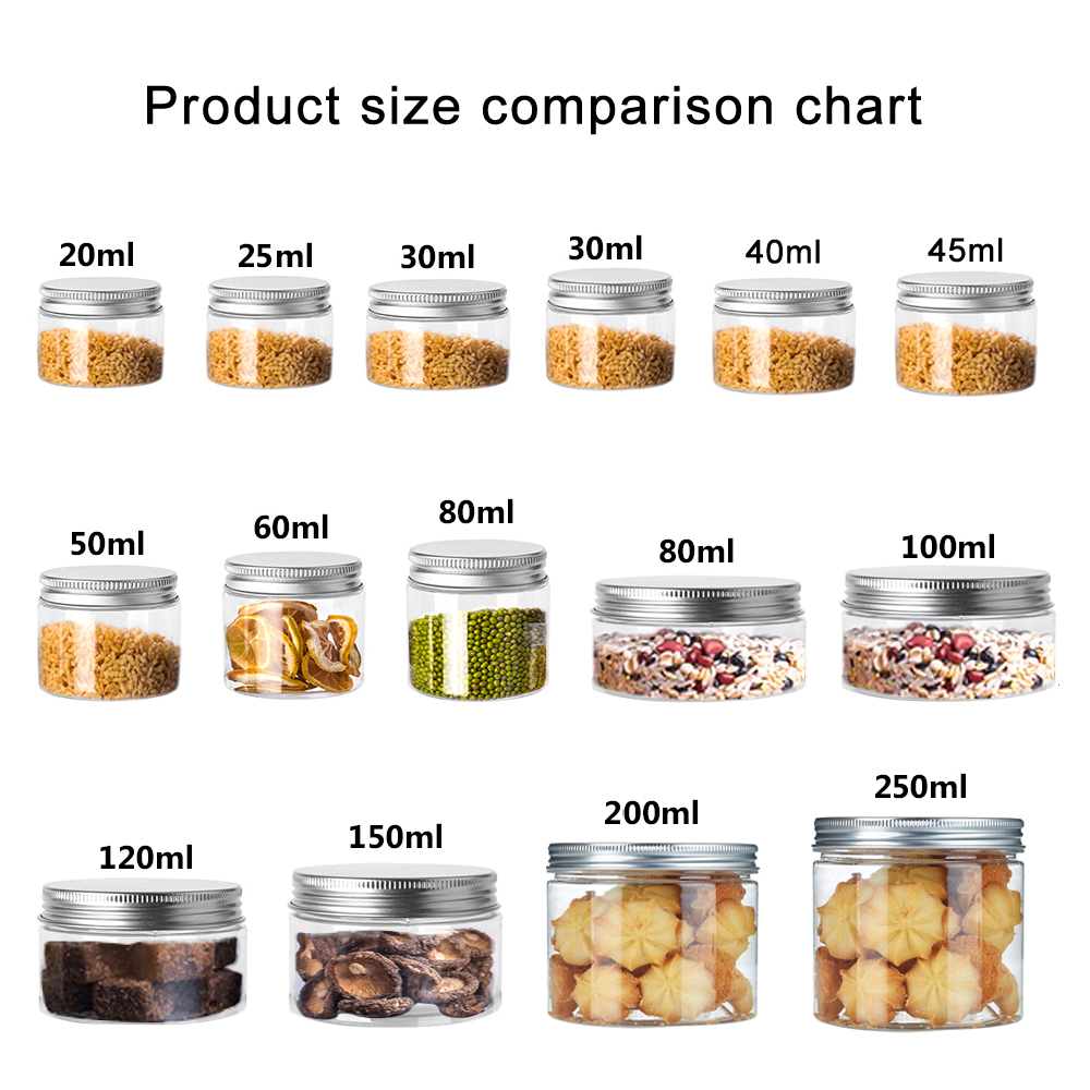 1-10Pcs 20/25/30/40/45-250ml S - đánh giá và giá Meal Prep Jar