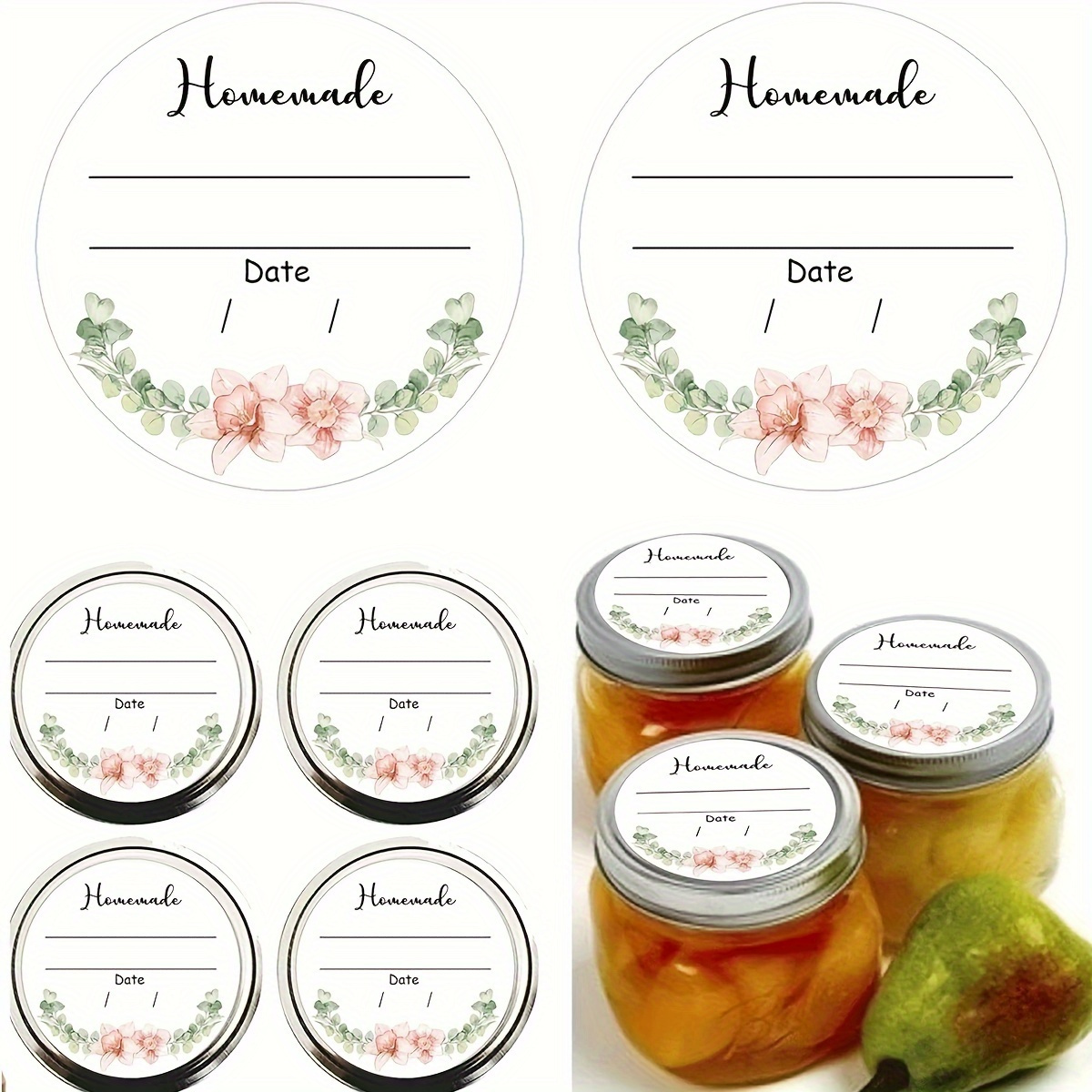 Watercolor Floral Canning Labe - đánh giá và giá Spice Jar Labels