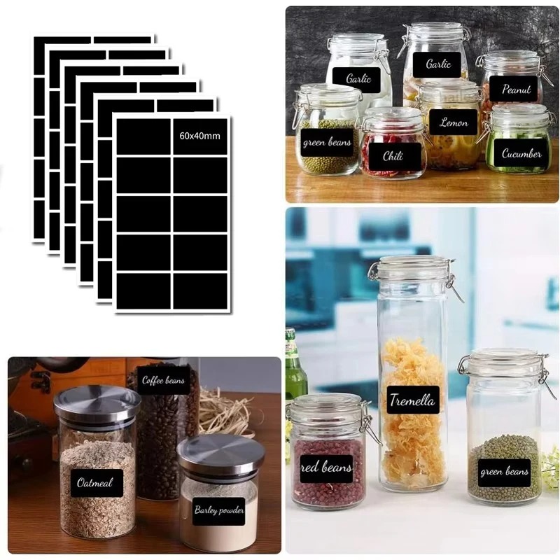 40-120pcs Waterproof Chalkboar - đánh giá và giá Spice Jar Labels