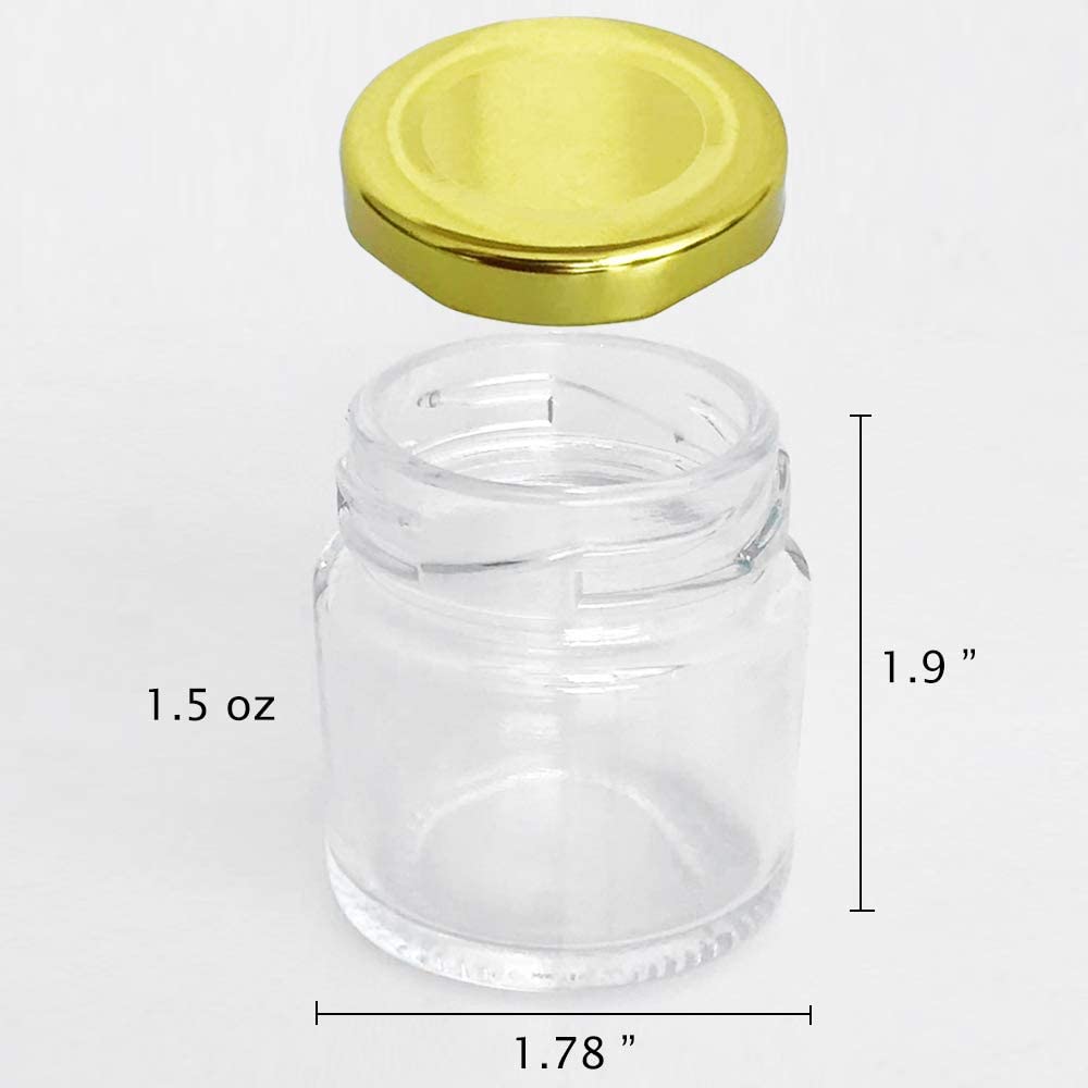 Glass Jars with Gold Lids, Min - đánh giá và giá Spice Jar Labels