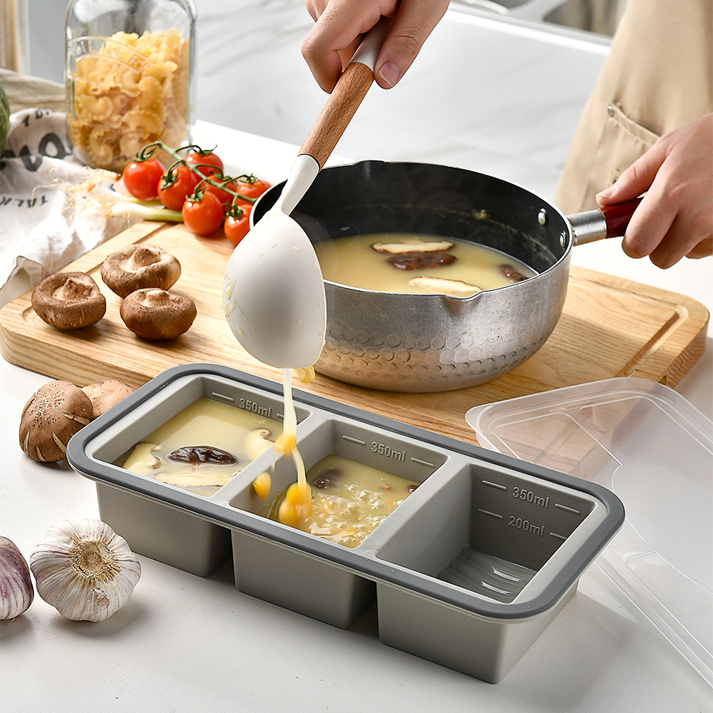Divided Silicone Food Storage  - đánh giá và giá Meal Prep Chia Pudding