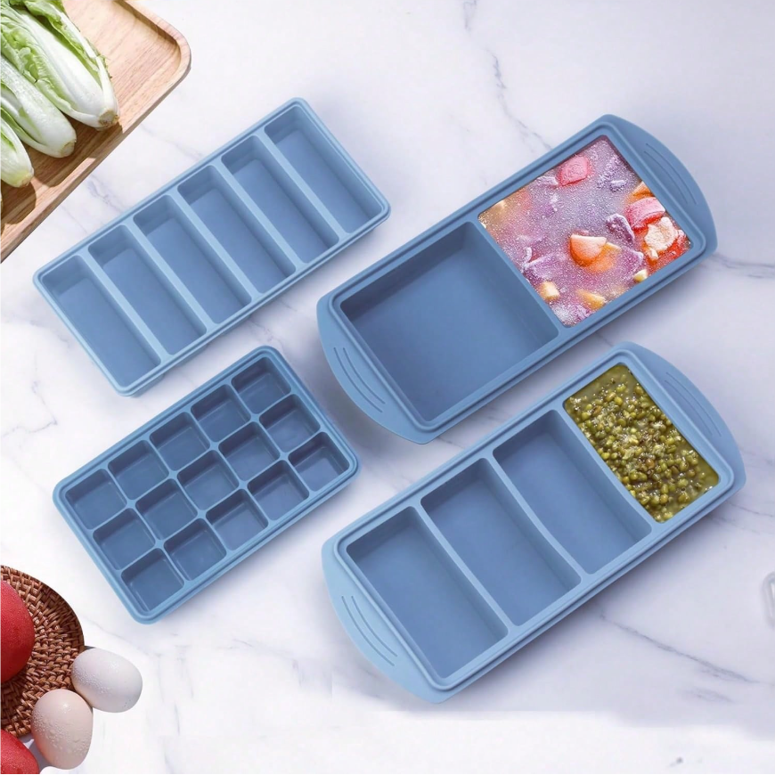 Silicone Freezer Molds Gift Se - đánh giá và giá Meal Prep Chia Pudding