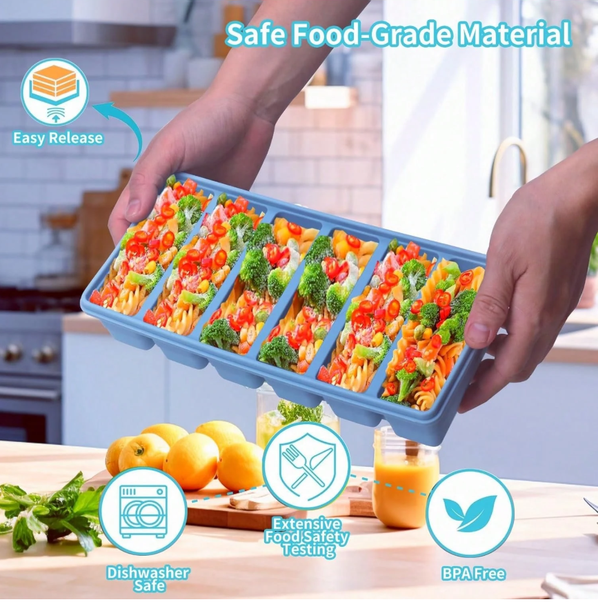 Silicone Freezer Molds Gift Se - đánh giá và giá Meal Prep Chia Pudding