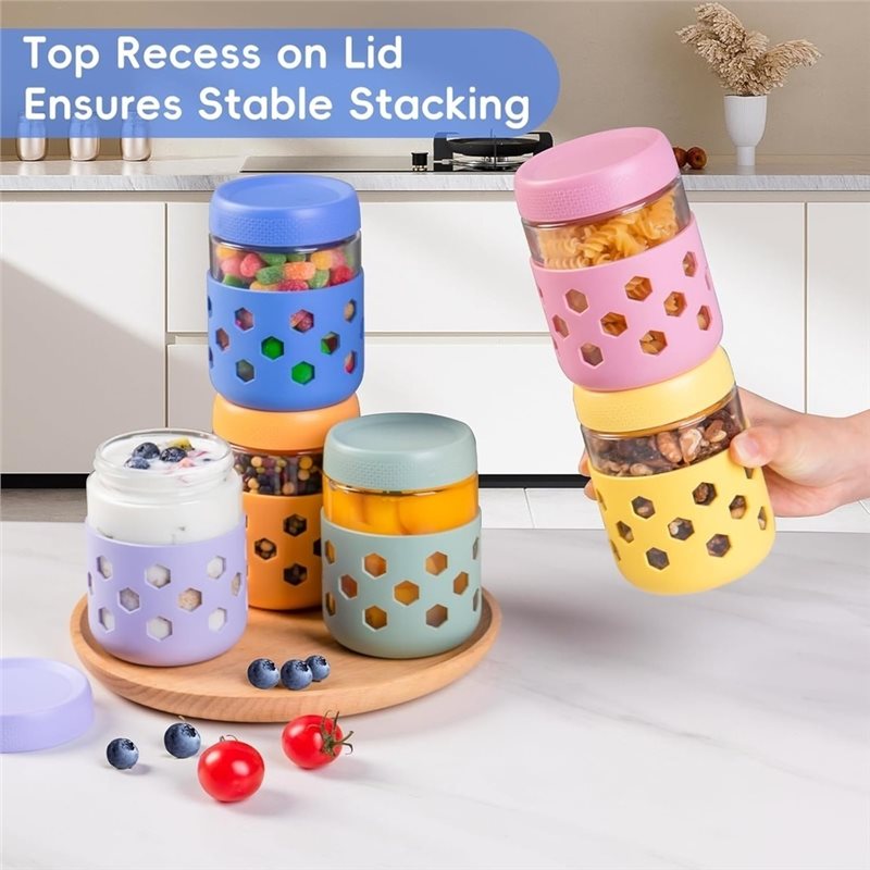 AB66-1Set Overnight Oatmeal Ja - đánh giá và giá Meal Prep Jars With Lids