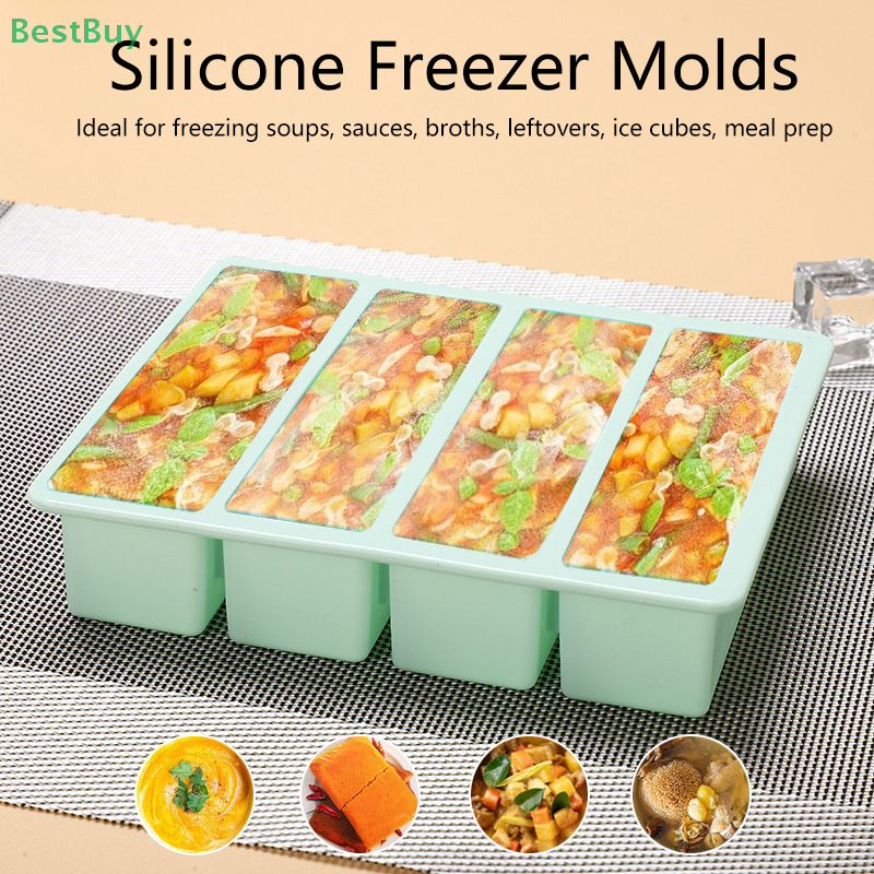 Silicone Freezer Molds With Li - đánh giá và giá Meal Prep Chia Pudding