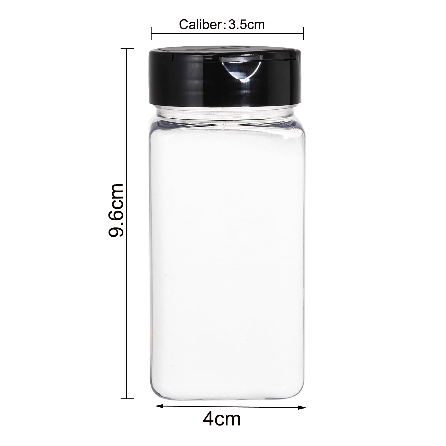 Square Large Plastic Spice Jar - đánh giá và giá Meal Prep Jar