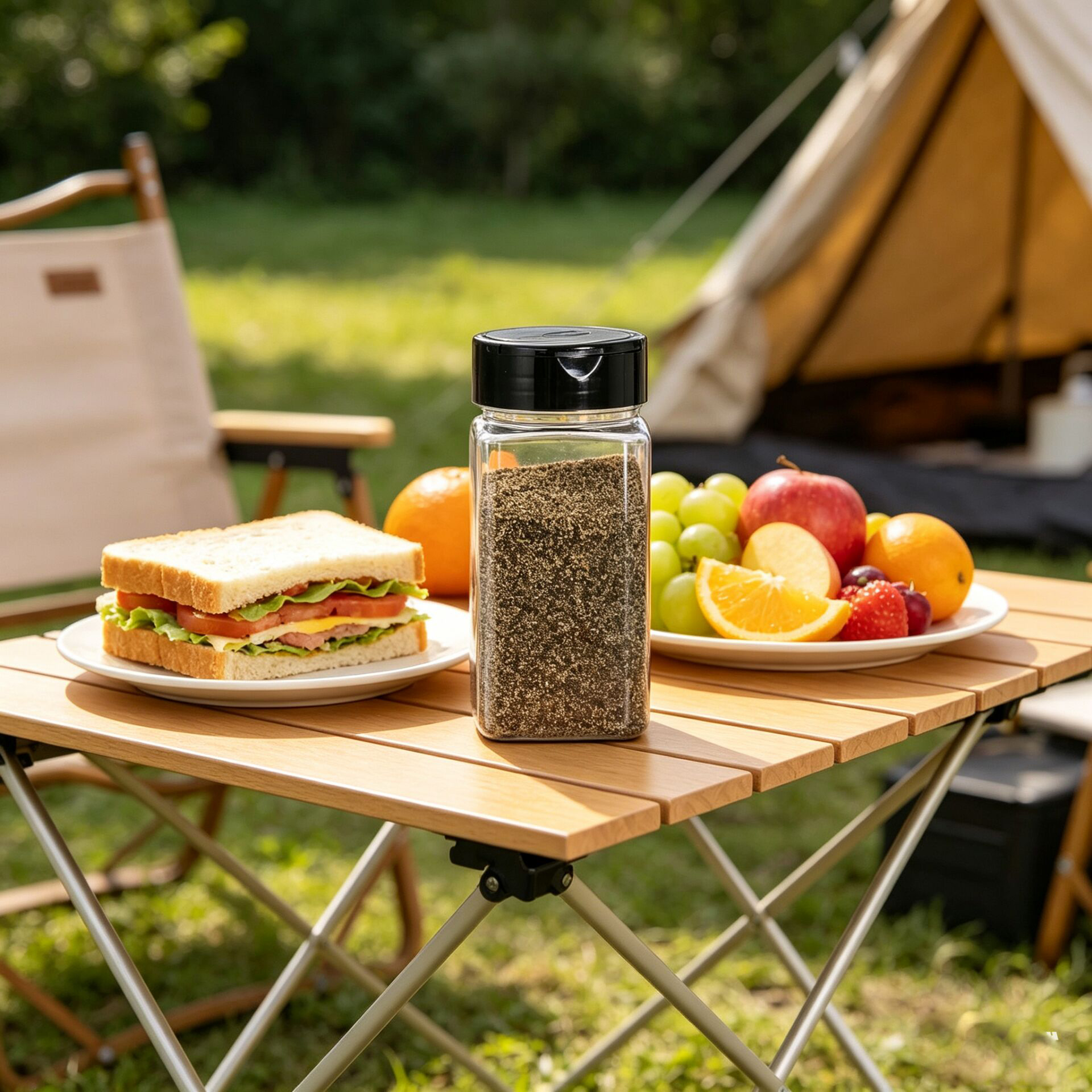 Square Large Plastic Spice Jar - đánh giá và giá Meal Prep Jar