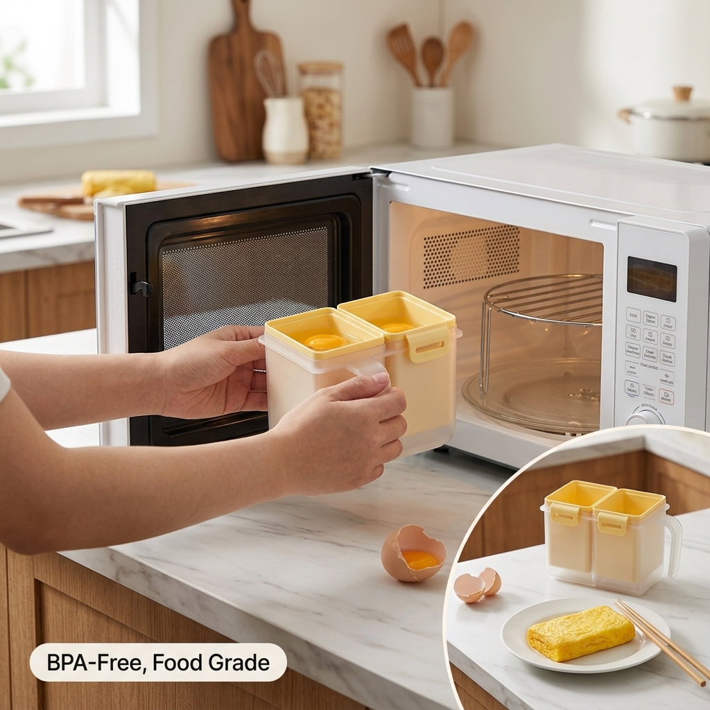 Food Grade PP Microwave Egg Mo - đánh giá và giá Meal Prep Egg