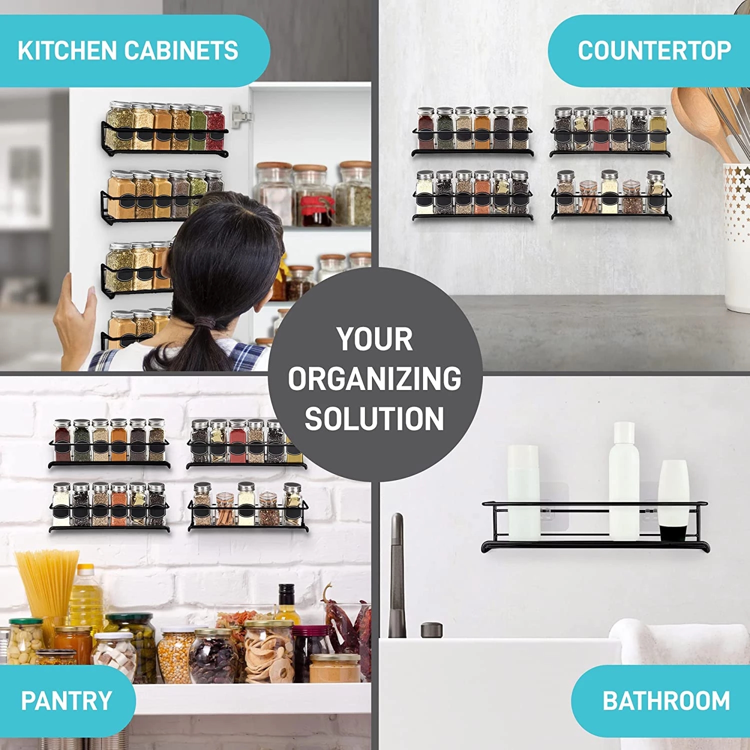 4/2PCS Spice Rack Organizer Wa - đánh giá và giá Spice Jar Labels