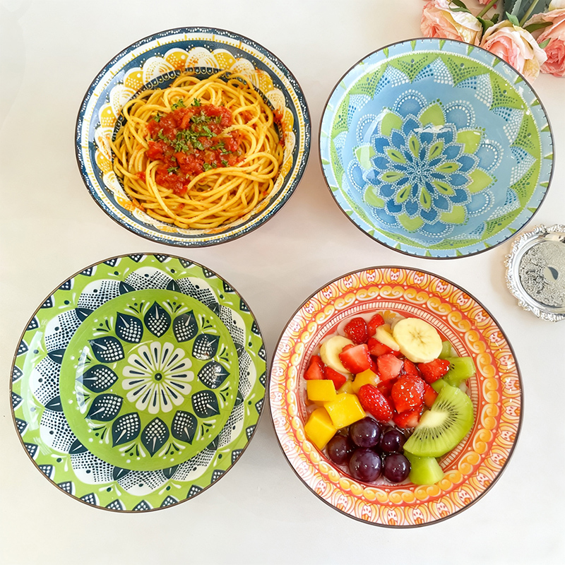 1/4-Piece Bohemian Ceramic Sou - đánh giá và giá Meal Prep Microwave