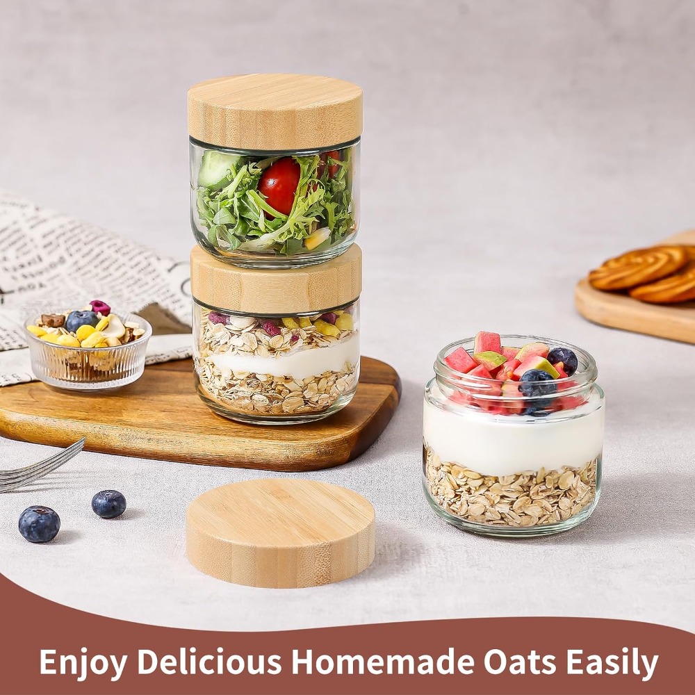 10 Oz Overnight Oats Container - đánh giá và giá Meal Prep Chia Pudding